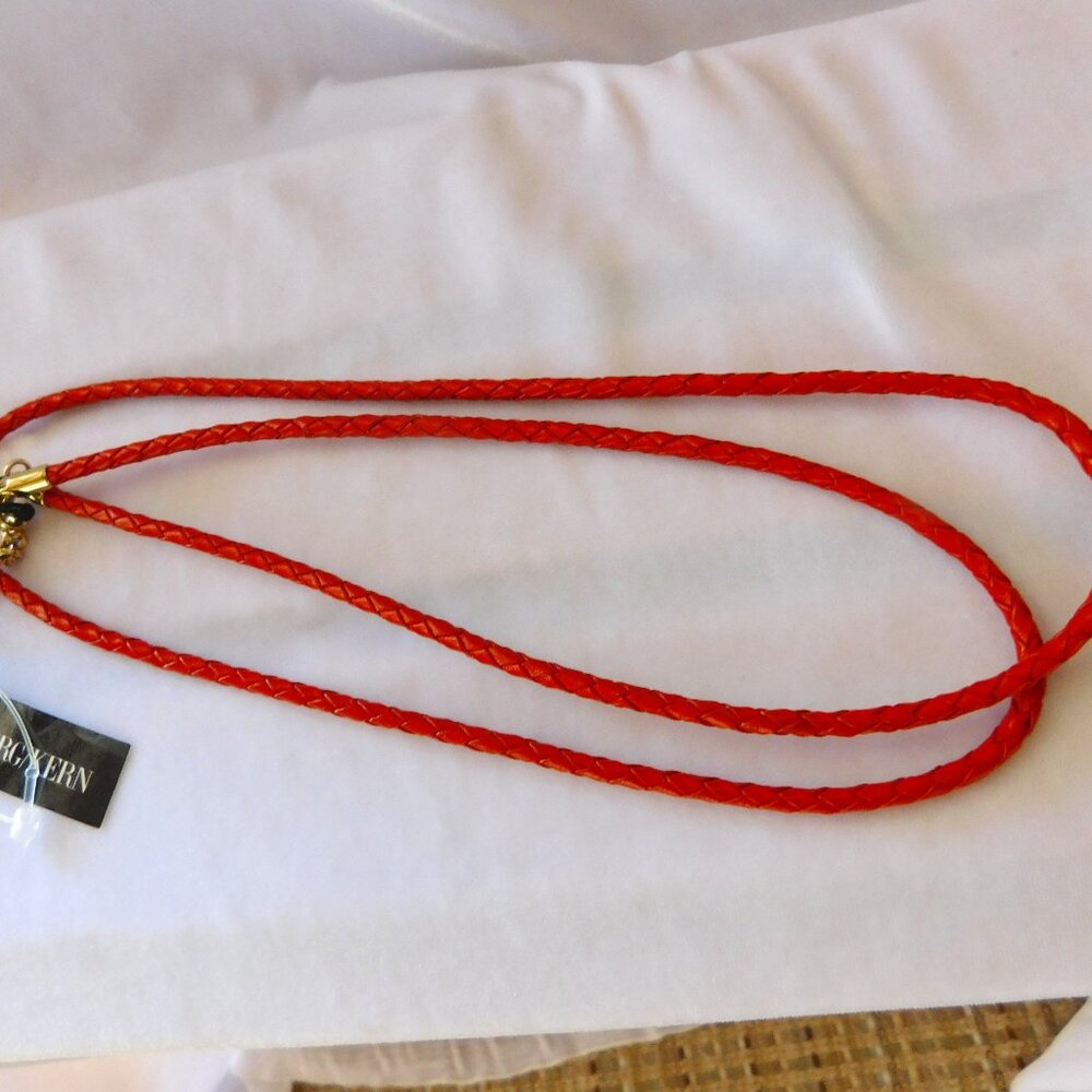 Ladies Dyrberg/Kern Genuine Leather Necklace